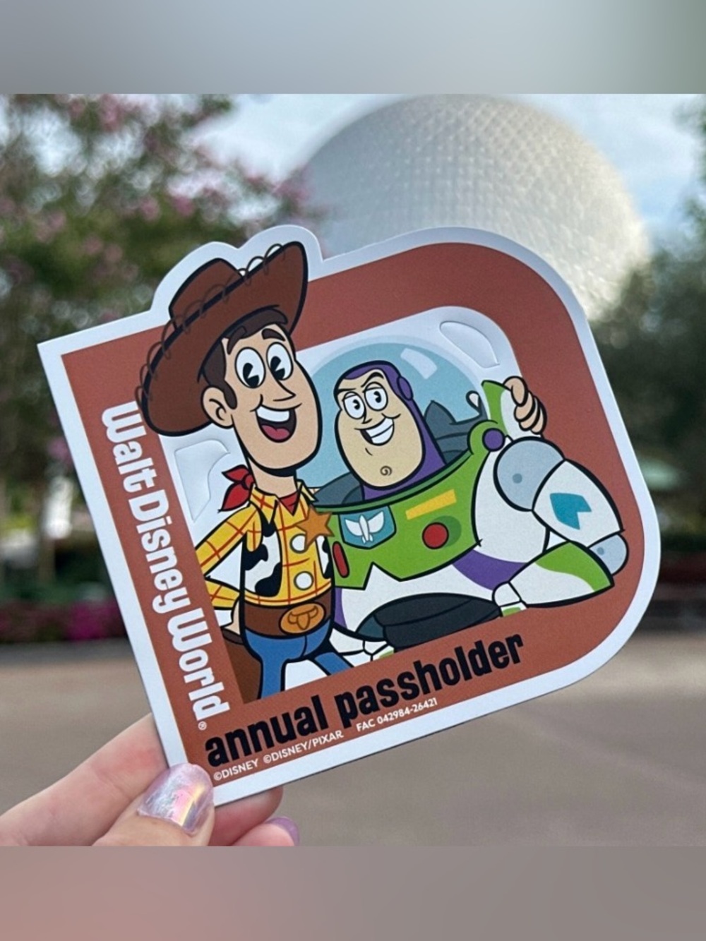 DISNEY World Toy Story Annual Passholder Magnet- Woody & Buzz